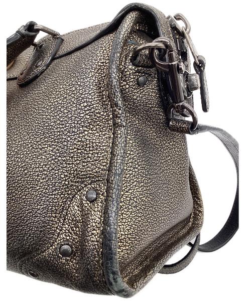 COACH（コーチ）COACH (コーチ) ライダー 24 サッチェル 2WAYバッグ ゴールドの古着・服飾アイテム