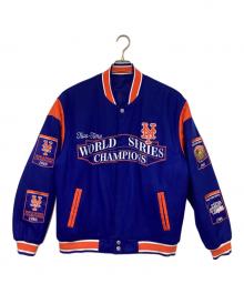 GENUINE MERCHANDISE×JH Design（ジェニュイン マーチャンダイズ×ジェイエイチデザイン）の古着「ニューヨーク メッツ リバーシブルジャケット」｜ブルー×オレンジ