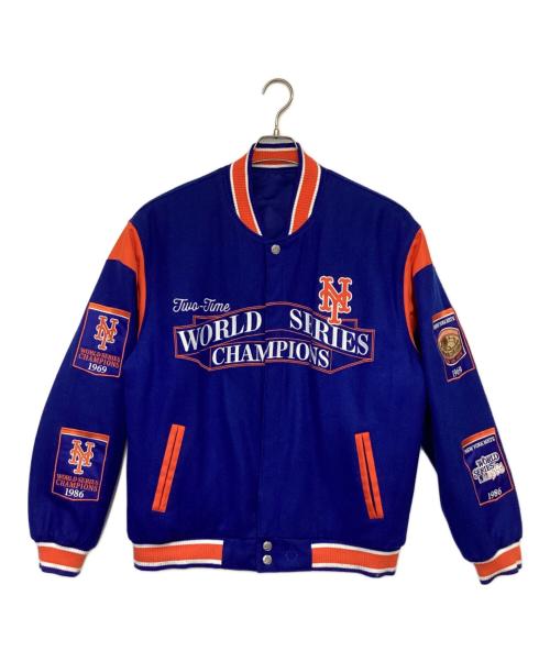 GENUINE MERCHANDISE（ジェニュイン マーチャンダイズ）GENUINE MERCHANDISE (ジェニュイン マーチャンダイズ) JH Design (ジェイエイチデザイン) ニューヨーク メッツ リバーシブルジャケット ブルー×オレンジ サイズ:Lの古着・服飾アイテム