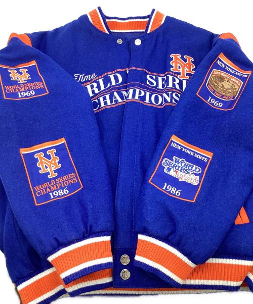GENUINE MERCHANDISE（ジェニュイン マーチャンダイズ）GENUINE MERCHANDISE (ジェニュイン マーチャンダイズ) JH Design (ジェイエイチデザイン) ニューヨーク メッツ リバーシブルジャケット ブルー×オレンジ サイズ:Lの古着・服飾アイテム