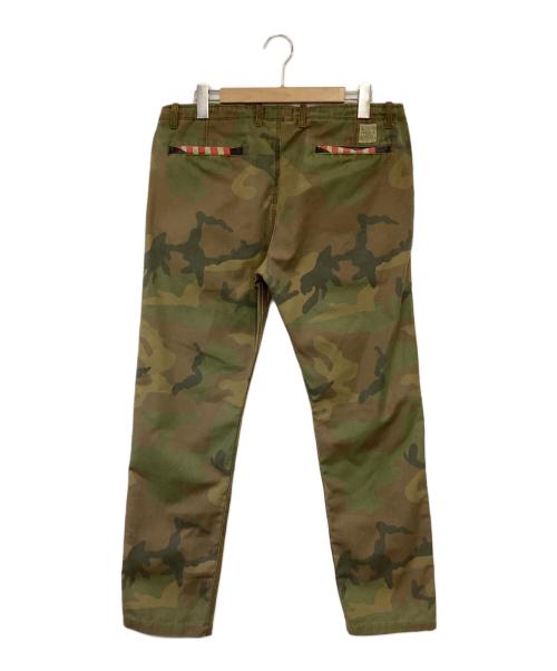 RRL（ダブルアールエル）RRL (ダブルアールエル) カモフラージュパンツ グリーン サイズ:34の古着・服飾アイテム