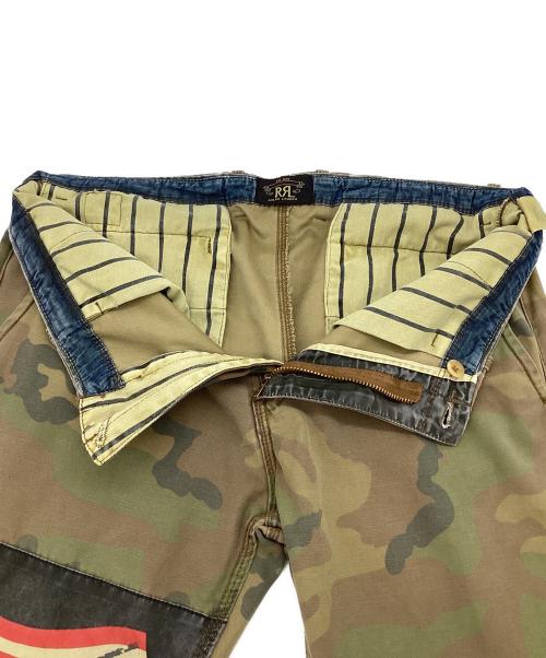 RRL（ダブルアールエル）RRL (ダブルアールエル) カモフラージュパンツ グリーン サイズ:34の古着・服飾アイテム