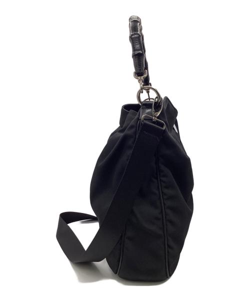 GUCCI（グッチ）GUCCI (グッチ) 2WAYワンショルダーバッグ ブラックの古着・服飾アイテム