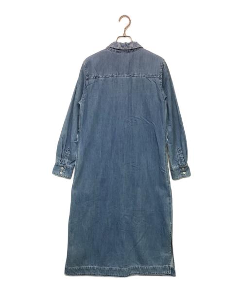 COACH（コーチ）COACH (コーチ) ボタン アップ ワンピース ブルー サイズ:XSの古着・服飾アイテム