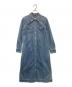 COACH（コーチ）の古着「ボタン アップ ワンピース」｜ブルー