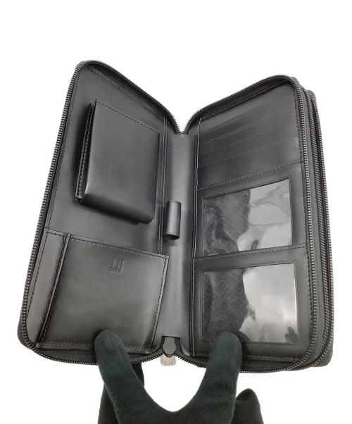 dunhill（ダンヒル）dunhill (ダンヒル) ラウンドファスナーオーガナイザー ブラックの古着・服飾アイテム