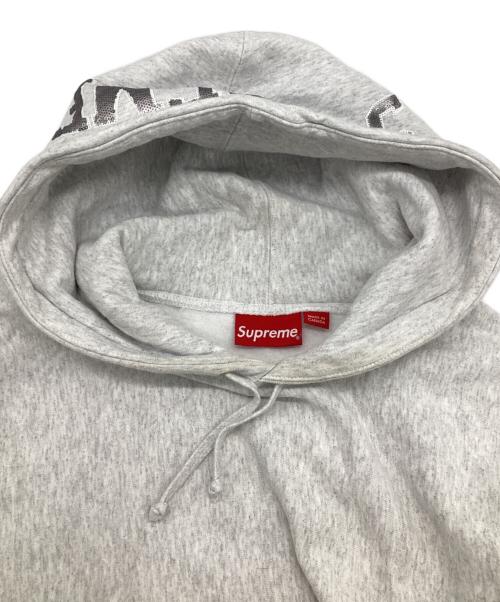 SUPREME（シュプリーム）SUPREME (シュプリーム) Sequin Arc Hooded Sweatshirt（シークイン アーチ フーデッド スウェットシャツ） ホワイト サイズ:XLの古着・服飾アイテム