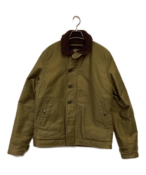 IRON HEART（アイアンハート）IRON HEART (アイアンハート) N1デッキジャケット カーキ サイズ:Mの古着・服飾アイテム