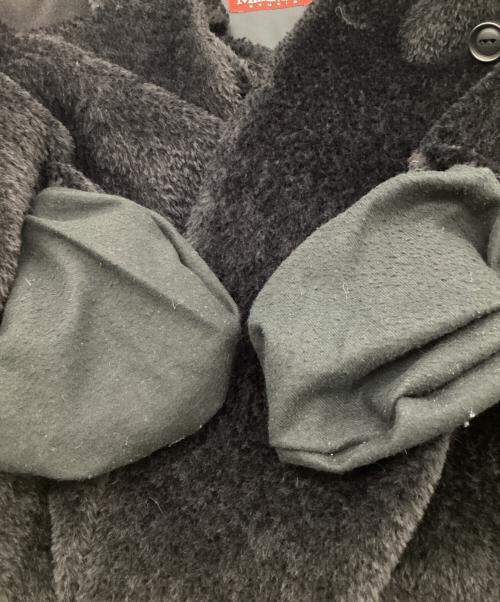 Max Mara Studio（マックスマーラ ストゥディオ）Max Mara Studio (マックスマーラ ストゥディオ) 七分袖 ファーコート ブラック サイズ:40の古着・服飾アイテム