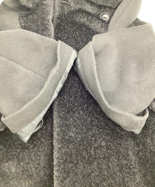 Max Mara Studio（マックスマーラ ストゥディオ）Max Mara Studio (マックスマーラ ストゥディオ) 七分袖 ファーコート ブラック サイズ:40の古着・服飾アイテム