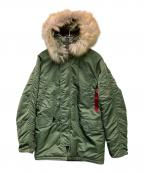 ALPHAアルファ）の古着「N-3Bフライトジャケット」｜オリーブ