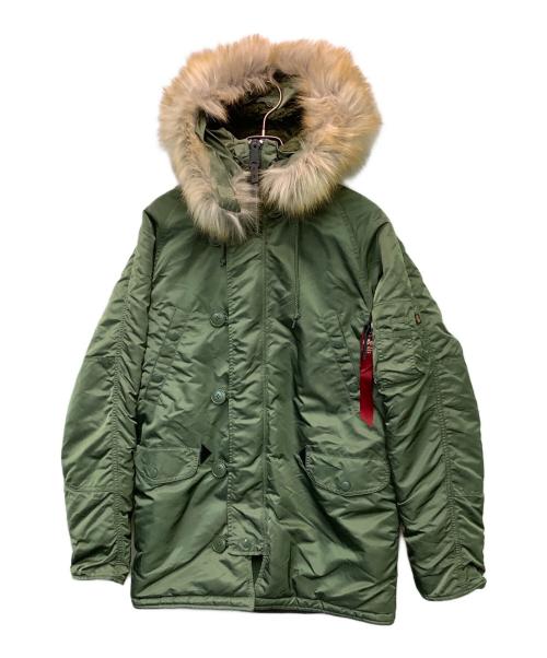 ALPHA（アルファ）ALPHA (アルファ) N-3Bフライトジャケット オリーブ サイズ:Mの古着・服飾アイテム