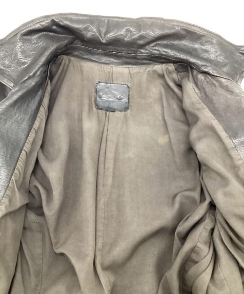 ISAMU KATAYAMA BACKLASH（イサムカタヤマ・バックラッシュ）ISAMU KATAYAMA BACKLASH (イサムカタヤマ・バックラッシュ) 二段製品染め ダブルライダースジャケット ブラック サイズ:Mの古着・服飾アイテム