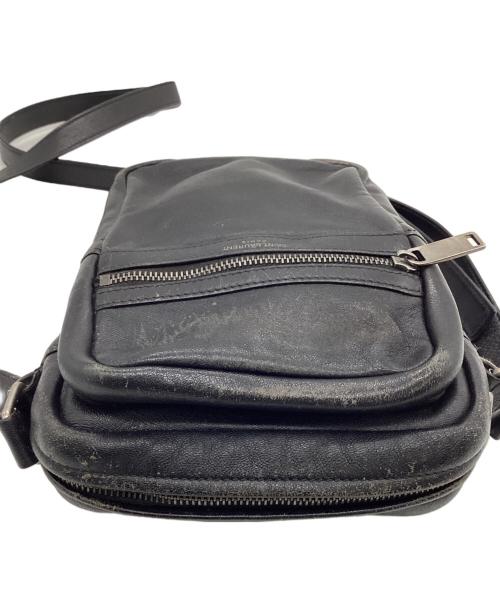 Saint Laurent Paris（サンローランパリ）Saint Laurent Paris (サンローランパリ) レザーショルダーバッグ ブラックの古着・服飾アイテム