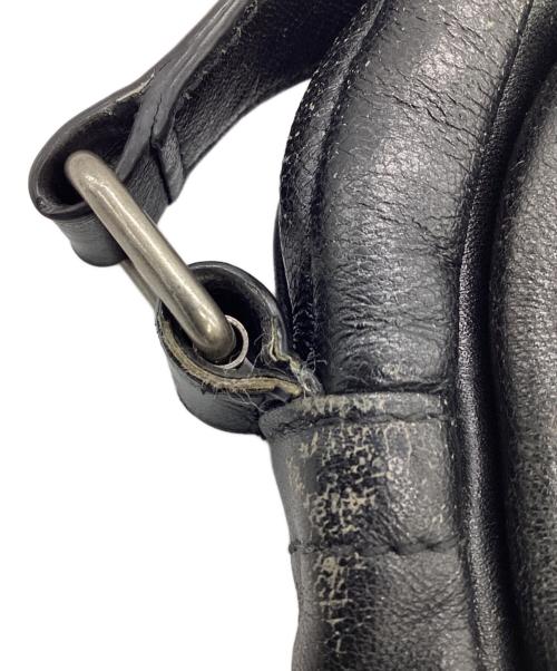 Saint Laurent Paris（サンローランパリ）Saint Laurent Paris (サンローランパリ) レザーショルダーバッグ ブラックの古着・服飾アイテム