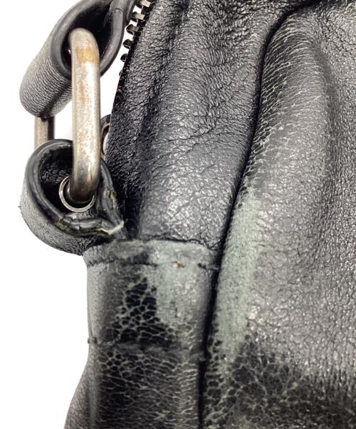 Saint Laurent Paris（サンローランパリ）Saint Laurent Paris (サンローランパリ) レザーショルダーバッグ ブラックの古着・服飾アイテム