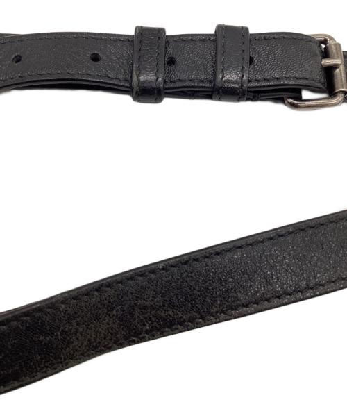 Saint Laurent Paris（サンローランパリ）Saint Laurent Paris (サンローランパリ) レザーショルダーバッグ ブラックの古着・服飾アイテム