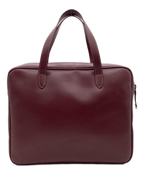 Cartier（カルティエ）Cartier (カルティエ) must de Cartier（マスト ドゥ カルティエ）ブリーフケース レッドの古着・服飾アイテム