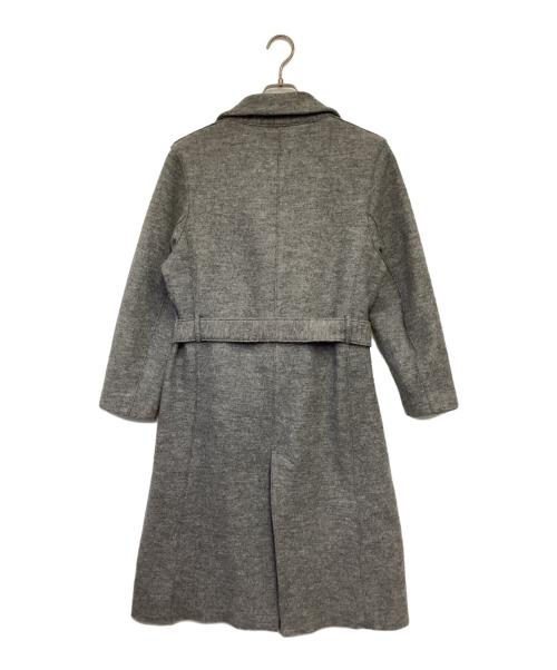 23区（ニジュウサンク）23区 (ニジュウサンク) Moessmer MILLED JERSEY（モエスマー ミルド ジャージー）ロング ウールコート グレー サイズ:40の古着・服飾アイテム