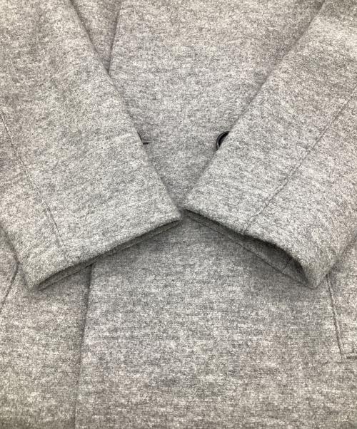 23区（ニジュウサンク）23区 (ニジュウサンク) Moessmer MILLED JERSEY（モエスマー ミルド ジャージー）ロング ウールコート グレー サイズ:40の古着・服飾アイテム