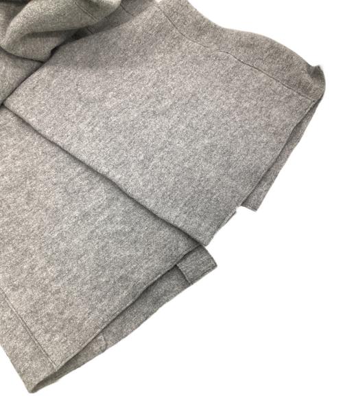 23区（ニジュウサンク）23区 (ニジュウサンク) Moessmer MILLED JERSEY（モエスマー ミルド ジャージー）ロング ウールコート グレー サイズ:40の古着・服飾アイテム