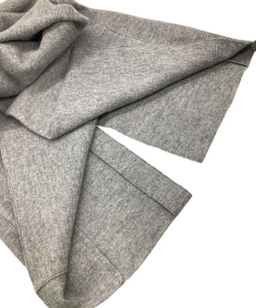 23区（ニジュウサンク）23区 (ニジュウサンク) Moessmer MILLED JERSEY（モエスマー ミルド ジャージー）ロング ウールコート グレー サイズ:40の古着・服飾アイテム