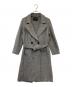 23区（ニジュウサンク）の古着「Moessmer MILLED JERSEY（モエスマー ミルド ジャージー）ロング ウールコート」｜グレー