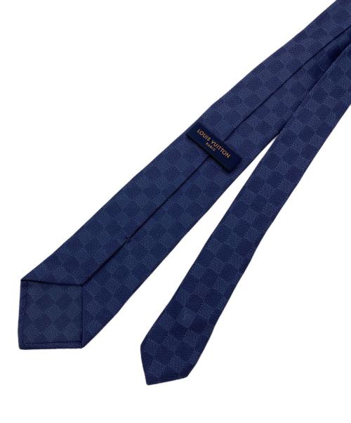 LOUIS VUITTON（ルイ ヴィトン）LOUIS VUITTON (ルイ ヴィトン) ダミエ クラシック ネクタイ ネイビー サイズ:表記無の古着・服飾アイテム