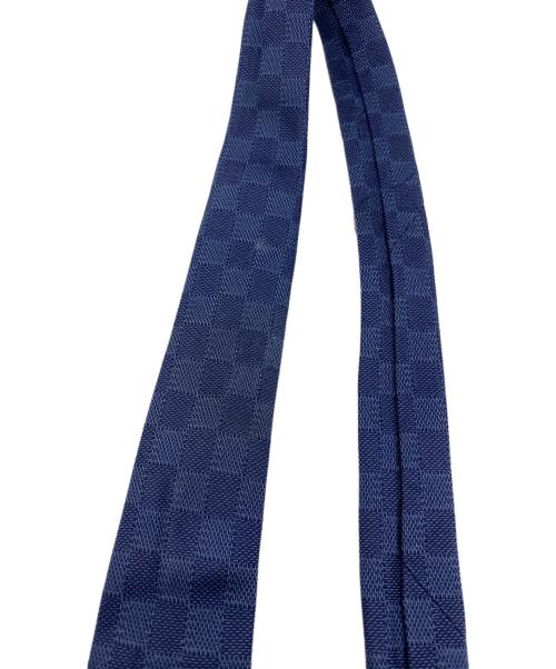 LOUIS VUITTON（ルイ ヴィトン）LOUIS VUITTON (ルイ ヴィトン) ダミエ クラシック ネクタイ ネイビー サイズ:表記無の古着・服飾アイテム