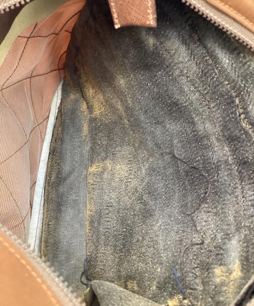 PRADA（プラダ）PRADA (プラダ) チェーンハンドルキルティングバッグ ブラウンの古着・服飾アイテム