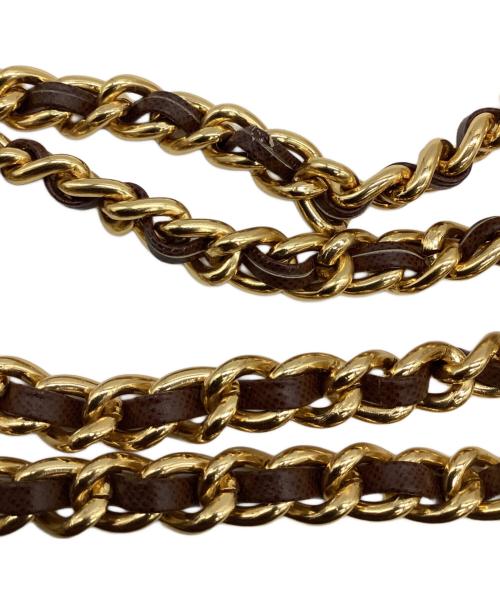 PRADA（プラダ）PRADA (プラダ) チェーンハンドルキルティングバッグ ブラウンの古着・服飾アイテム