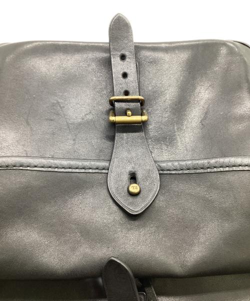 POLO RALPH LAUREN（ポロ・ラルフローレン）POLO RALPH LAUREN (ポロ・ラルフローレン) レザーリュック ブラックの古着・服飾アイテム