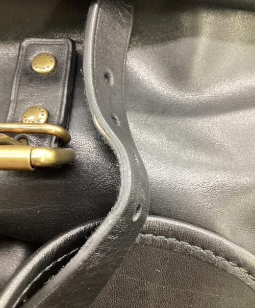 POLO RALPH LAUREN（ポロ・ラルフローレン）POLO RALPH LAUREN (ポロ・ラルフローレン) レザーリュック ブラックの古着・服飾アイテム