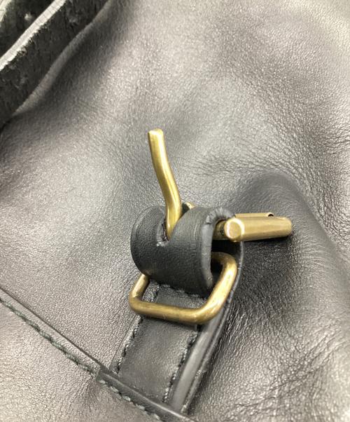 POLO RALPH LAUREN（ポロ・ラルフローレン）POLO RALPH LAUREN (ポロ・ラルフローレン) レザーリュック ブラックの古着・服飾アイテム