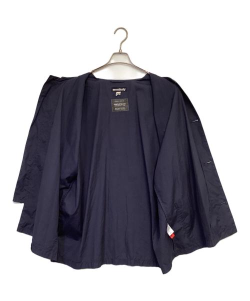 MONITALY（モニタリー）MONITALY (モニタリー) ノーカラージャケット ネイビー サイズ:-の古着・服飾アイテム