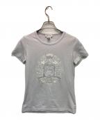 CELINEセリーヌ）の古着「プリントカットソー」｜ライトグレー