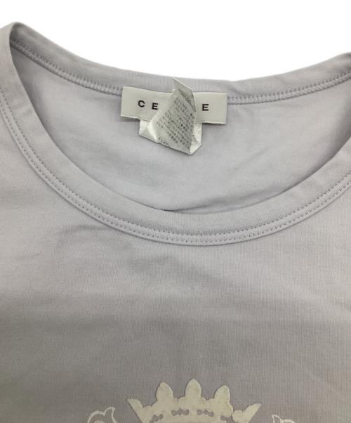 CELINE（セリーヌ）CELINE (セリーヌ) プリントカットソー ライトグレー サイズ:Sの古着・服飾アイテム