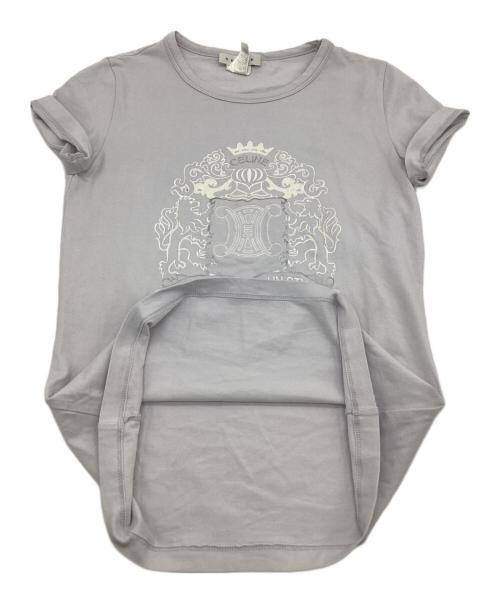 CELINE（セリーヌ）CELINE (セリーヌ) プリントカットソー ライトグレー サイズ:Sの古着・服飾アイテム