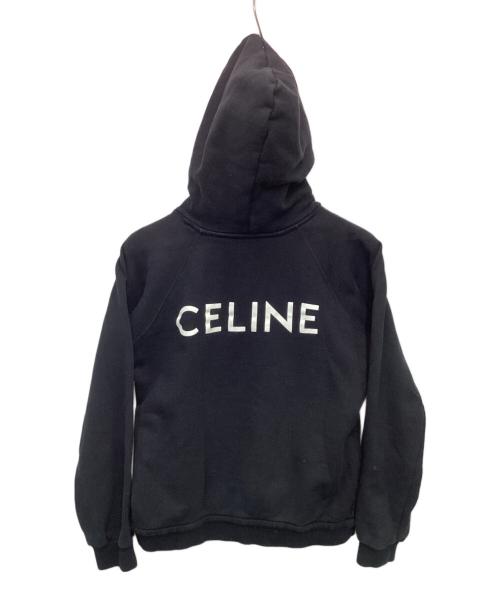 CELINE（セリーヌ）CELINE (セリーヌ) バックプリントパーカー ブラック サイズ:Mの古着・服飾アイテム