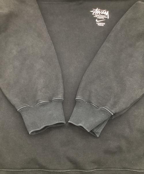 NIKE（ナイキ）NIKE (ナイキ) stussy (ステューシー) Fleece Crew Sweatshirt（フリース クルースウェットシャツ） ブラック サイズ:Mの古着・服飾アイテム
