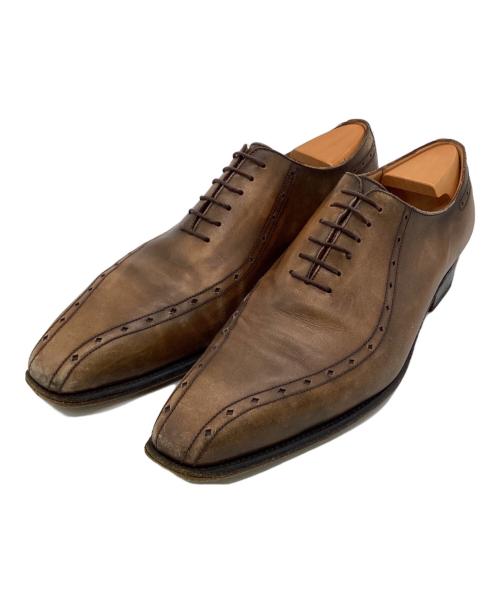 J.M.WESTON（ジェイエムウエストン）J.M.WESTON (ジェイエムウエストン) 412 アストン ツーシーム レザーシューズ ブラウン サイズ:8Cの古着・服飾アイテム