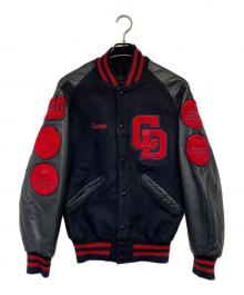 DeLong（デロング）の古着「スタジャン」｜ネイビー