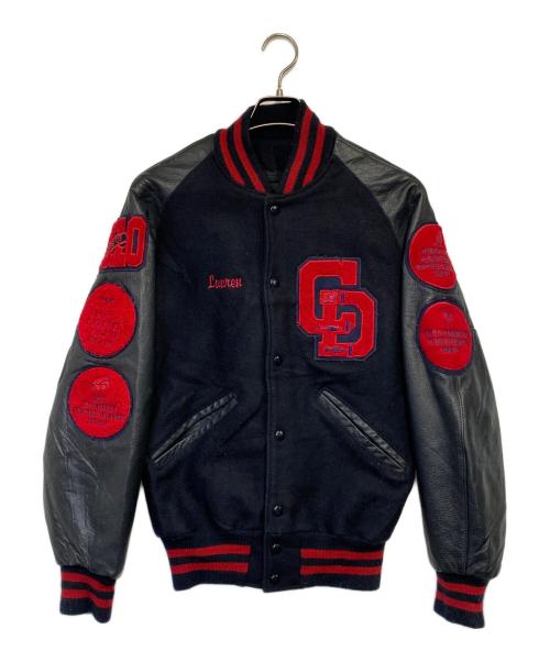 DeLong（デロング）DeLong (デロング) スタジャン ネイビー サイズ:Sの古着・服飾アイテム