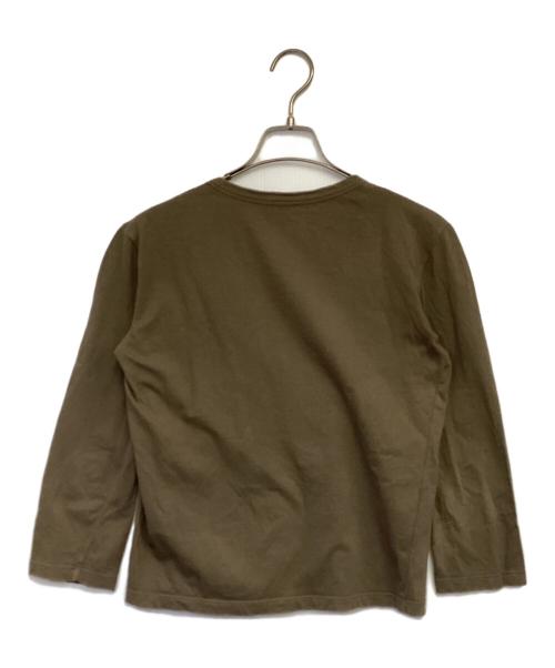 PRADA（プラダ）PRADA (プラダ) 七分袖カットソー ベージュ サイズ:Lの古着・服飾アイテム