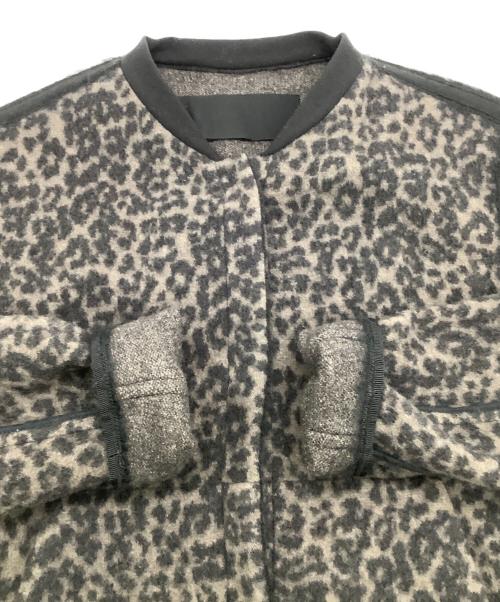 MOORER（ムーレー）MOORER (ムーレー) レオパードジャケット グレー×ブラック サイズ:42の古着・服飾アイテム