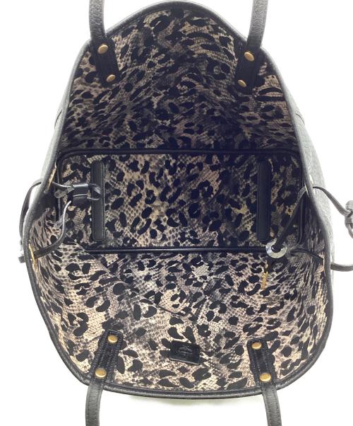 MCM（エムシーエム）MCM (エムシーエム) ヴィセトス リバーシブル トートバッグ ブラックの古着・服飾アイテム