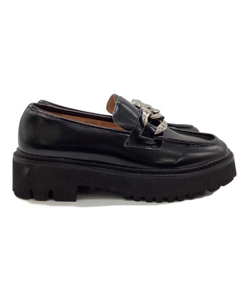 ARTESANOS（アルテサノス）ARTESANOS (アルテサノス) ガラスレザー ローファー ブラック サイズ:37の古着・服飾アイテム