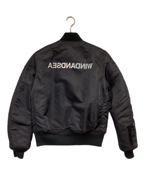 WIND AND SEA（ウィンダンシー）WIND AND SEA (ウィンダンシー) リバーシブルフライトジャケット ブラック サイズ:Mの古着・服飾アイテム