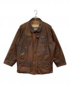 Barbourバブアー）の古着「BUSHMAN JACKET（ブッシュマン オイルド ジャケット）」｜ブラウン