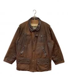 Barbour（バブアー）の古着「BUSHMAN JACKET（ブッシュマン オイルド ジャケット）」｜ブラウン